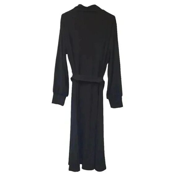 Simply Vera Wang Women's Black Poly/Rayon/Spandex Ribbed Knit Mock Neck A-Line L - Picture 7 of 14